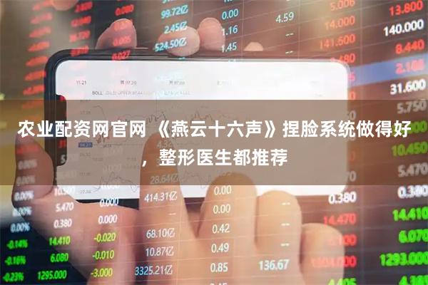 农业配资网官网 《燕云十六声》捏脸系统做得好，整形医生都推荐